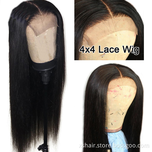 Fashion Grade 12A Hair Glueless Full Lace Human Frontal 26 Inch Cheap Brazilian Virgin Closure Brazilian Wig